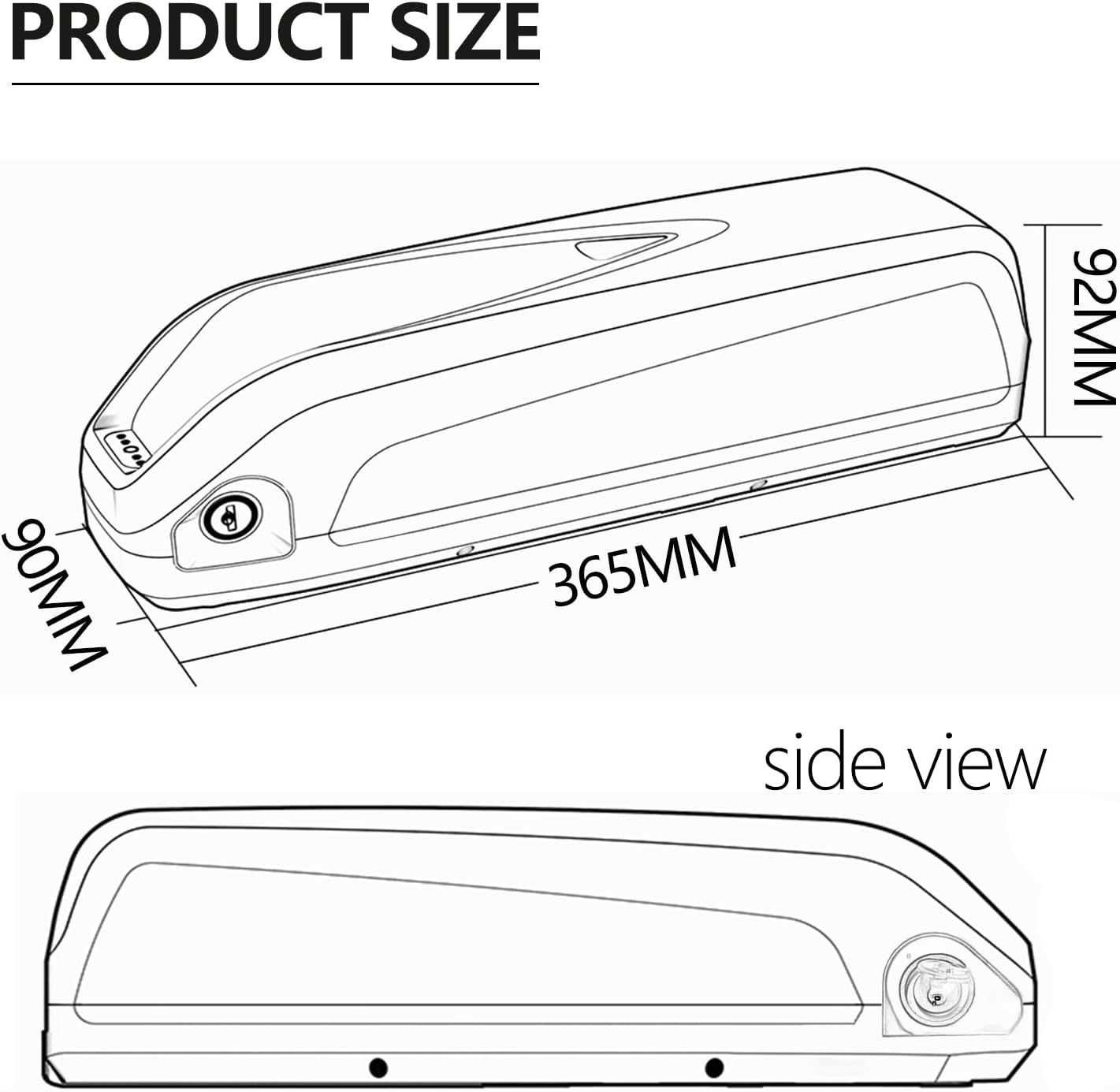Buy Electric Bike Battery 36V 13ah, Ebike Battery with Charger, 4 Pin