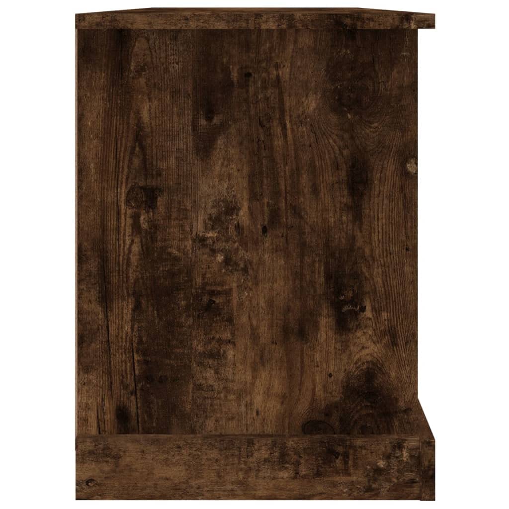 TV-Schrank Räuchereiche 99,5x35,5x48 cm, Holzwerkstoff, Modernes Media Center mit Stauraum, für Wohnzimmer und Schlafzimmer