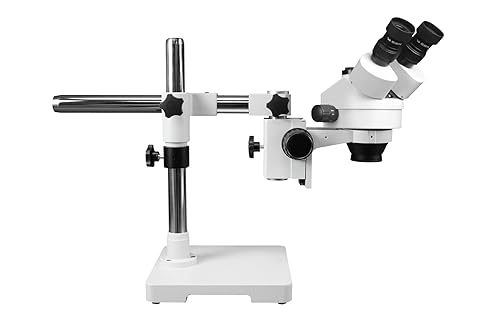 Miniatura 2 de Vision Scientific VS-3F-IFR07 Microscopio estéreo con zoom trinocular simulfocal, ocular de campo ancho 10x, rango de zoom de 0.7X—4.5X, rango de