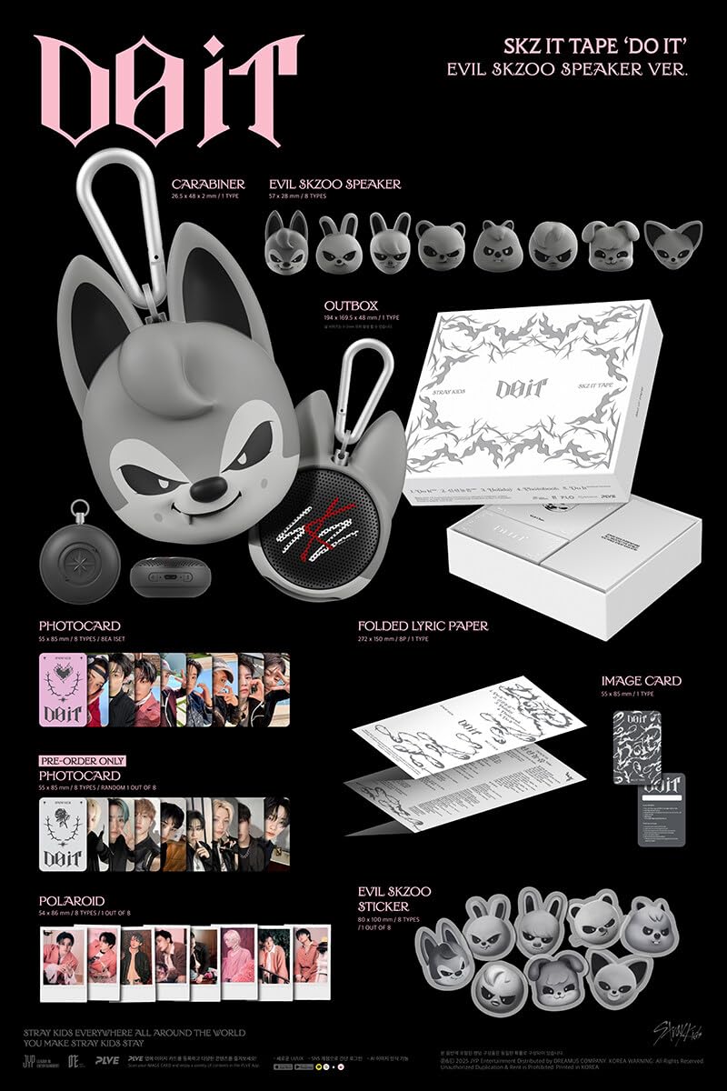 straykids DOIT スピーカー Leebit Leebit) Stray kids_SKZ IT TAPE DO IT (EVIL SKZOO SPEAKER VER
