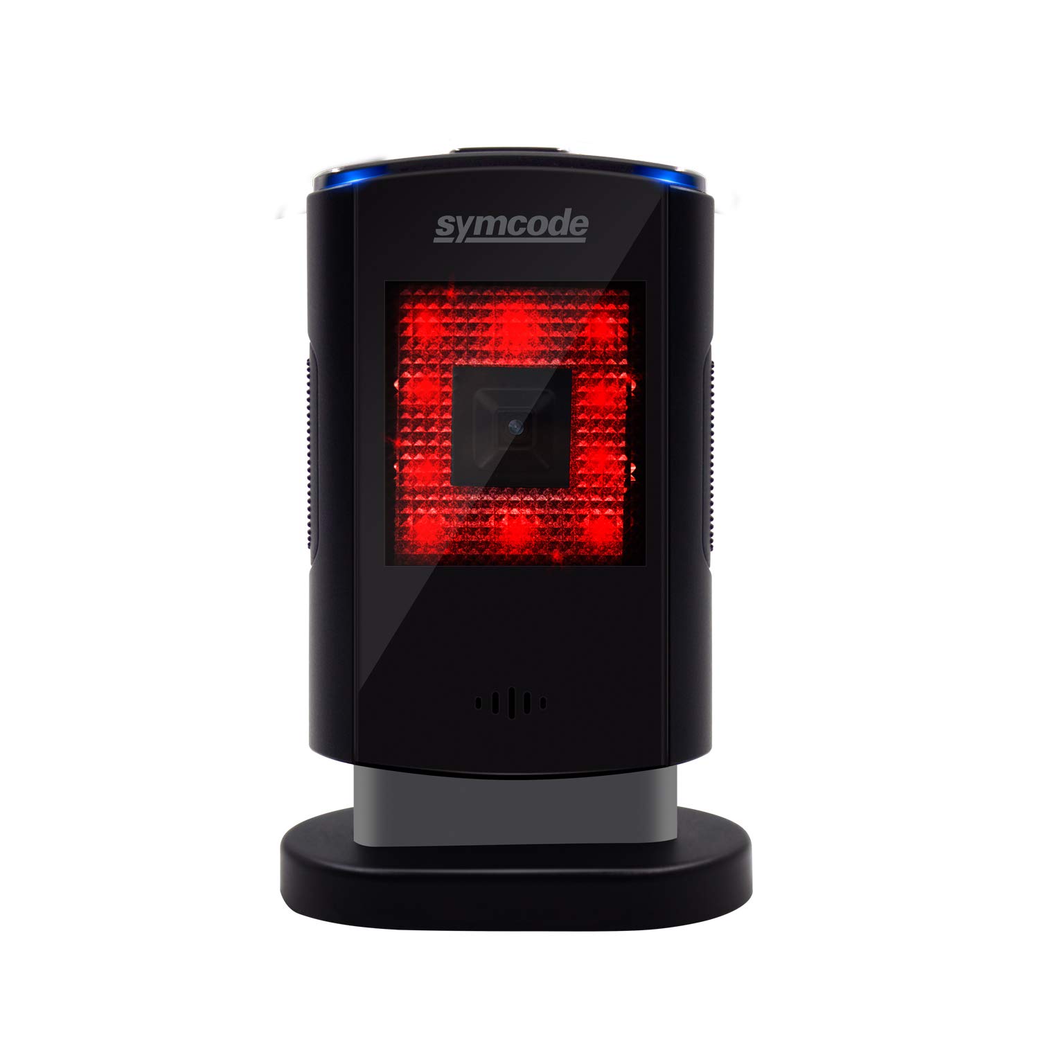 1D 2D QR Desktop Barcode Scanner, Symcode Omnidirectional Hands-Free Automatic USB Barcode Reader, Capture Barcodes from Mobile Phone Screen, Automatic Image Sensing Barcode Scanner