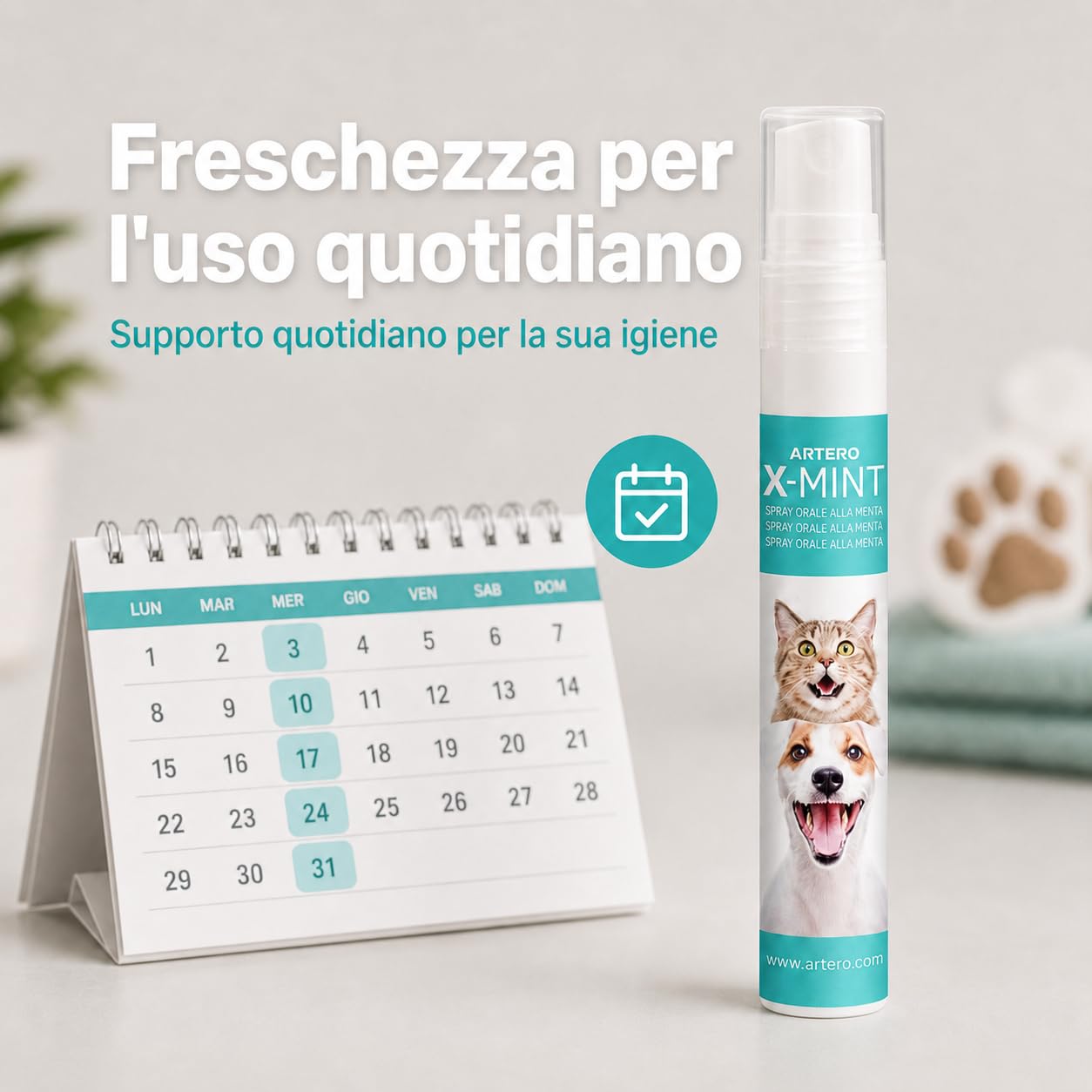 ARTERO X-Mint Spray per l'Alito Cane Gatto Igiene Orale