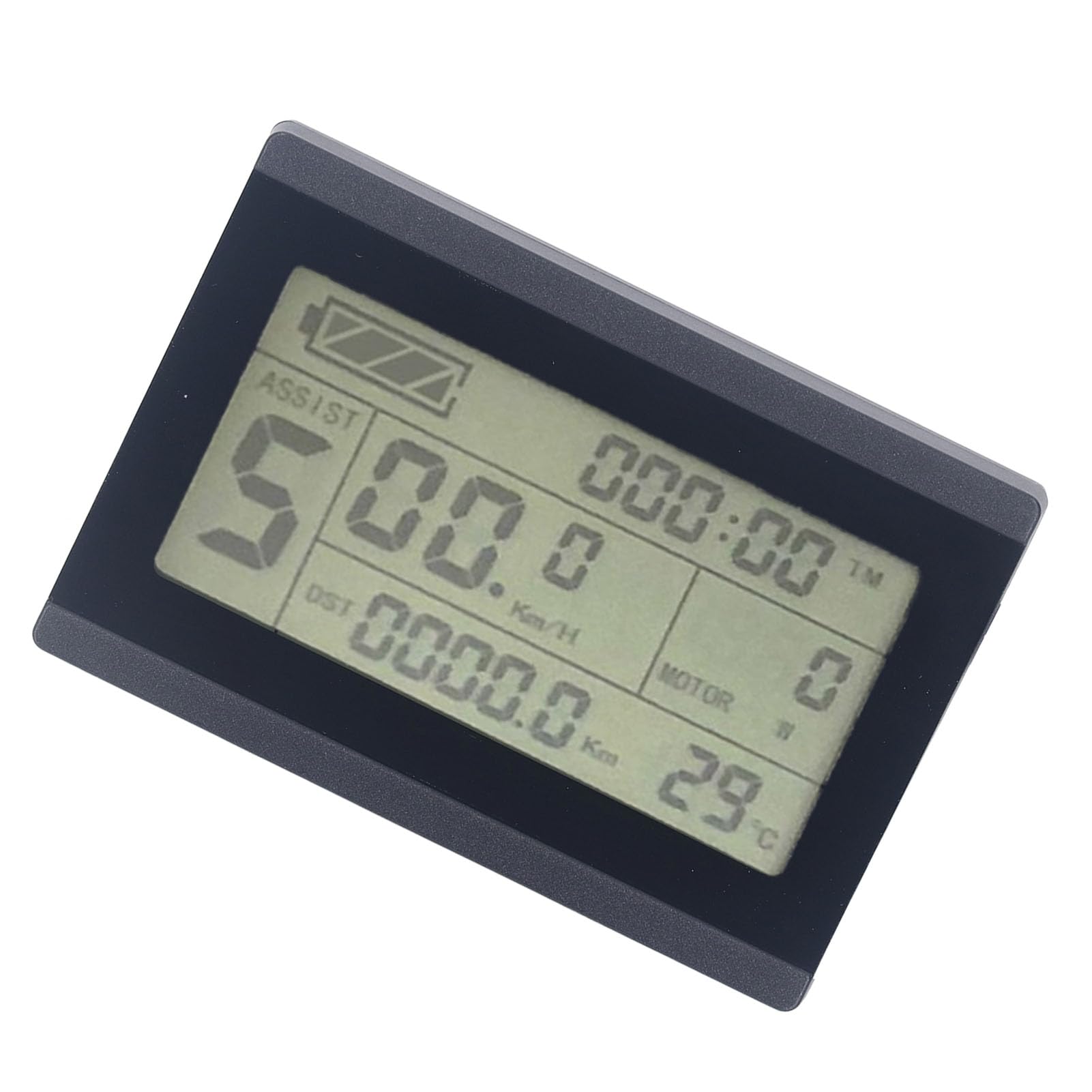 Display LCD per bicicletta elettrica Pannello di controllo retroilluminato impermeabile con monitoraggio dei dati per mountain bike elettrica e bici da pendolare 1 pezzo