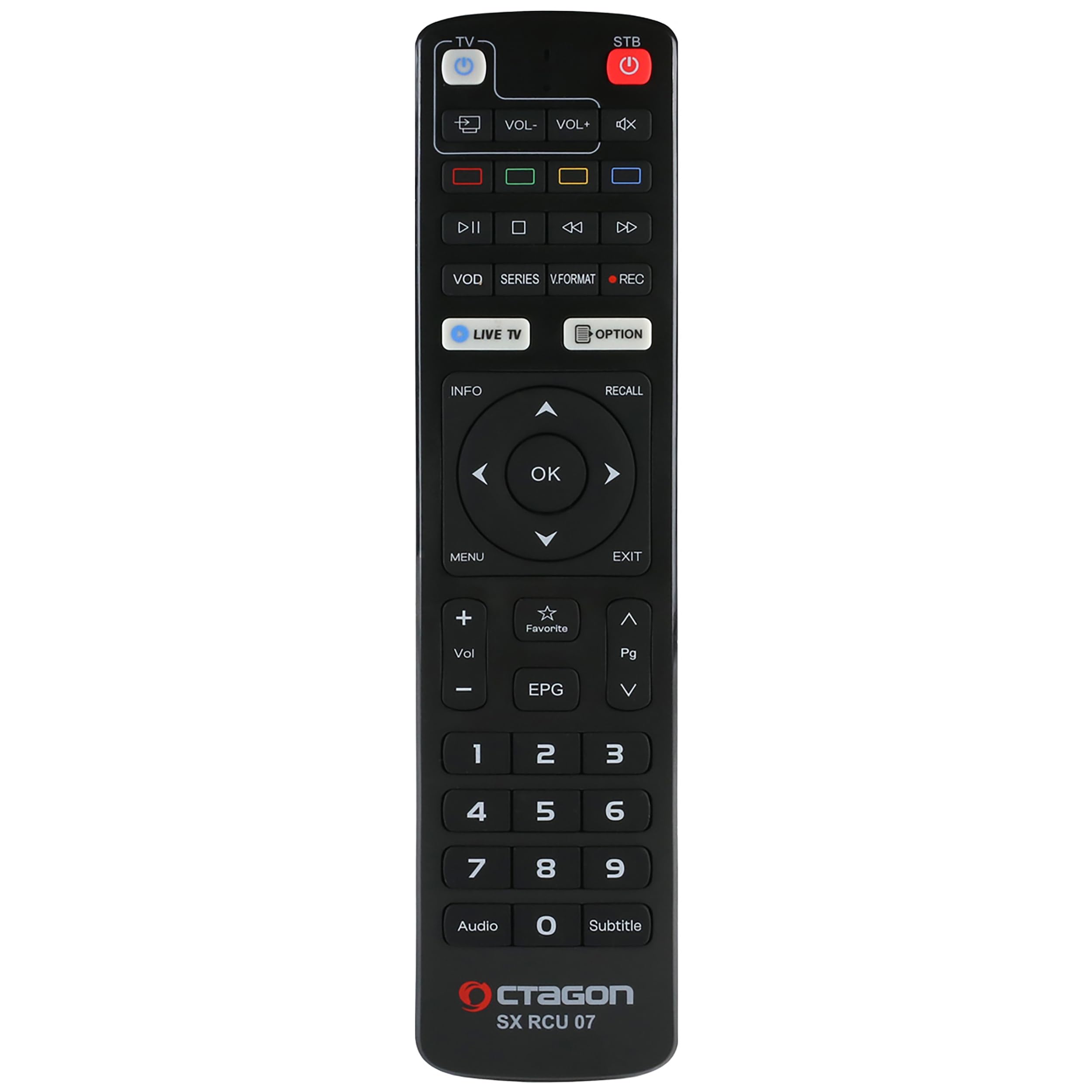 Octagon SX RCU 07 Remote Control front view