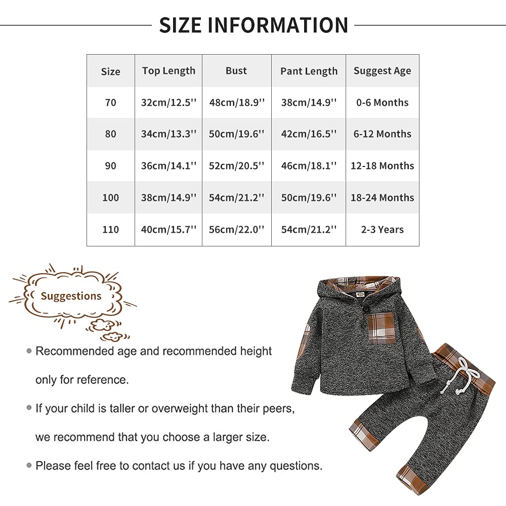 EDOTON Outfits Suit Neonato Bambina Manica Lunghe Cappuccio Vestiti Cappotto Floreale Top Felpa & Pantaloni Due Pezzi Suit