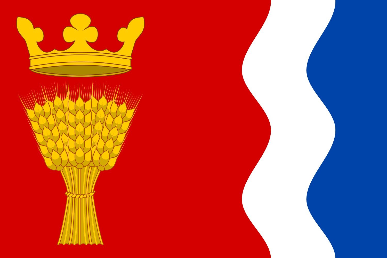 Drapeau large Lochenice en tissu résistant pour mât