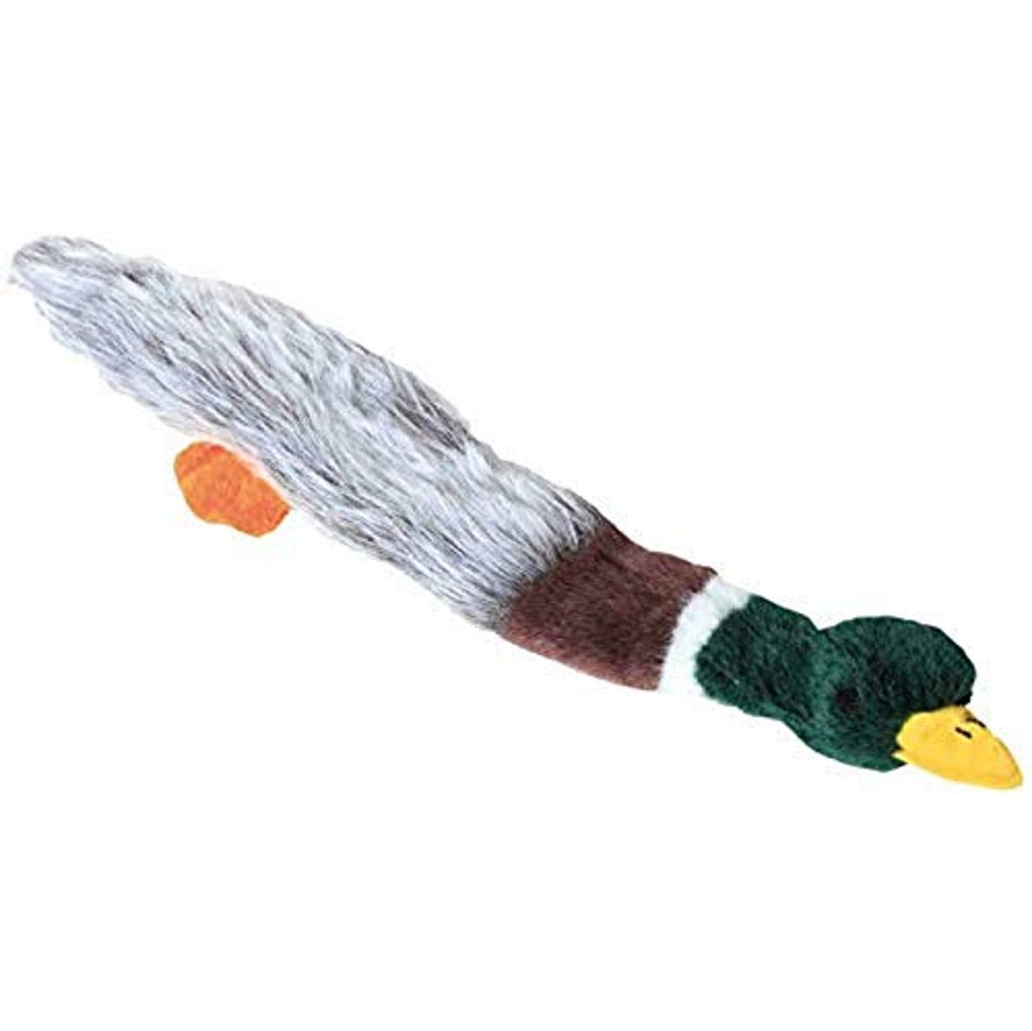 18-Inch Migrators-Empty Nesters Dog Toy with Squeakers without Stuffing, Mallard for All Breed Sizes