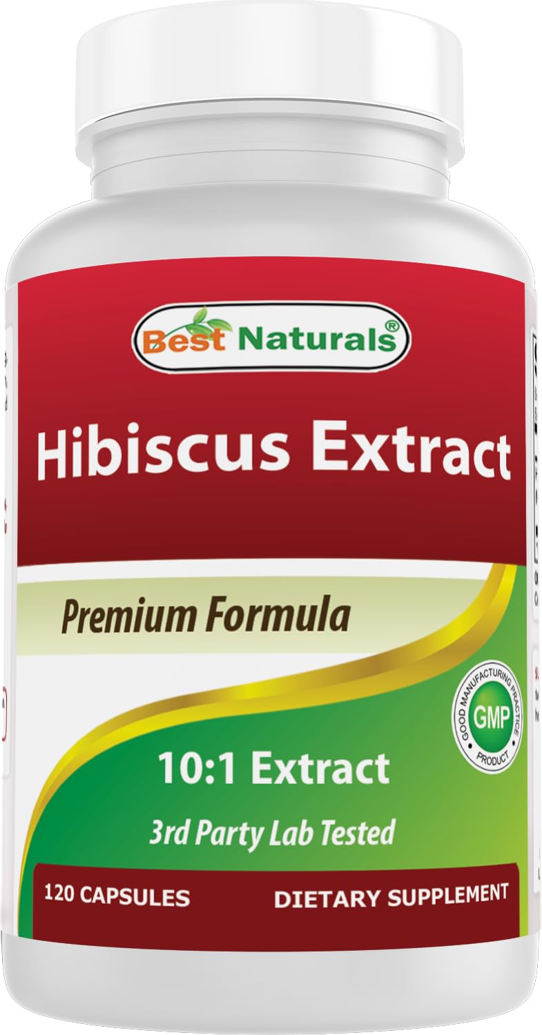 Best Naturals Hibiscus 10:1 Extract (250) - 120 Capsules