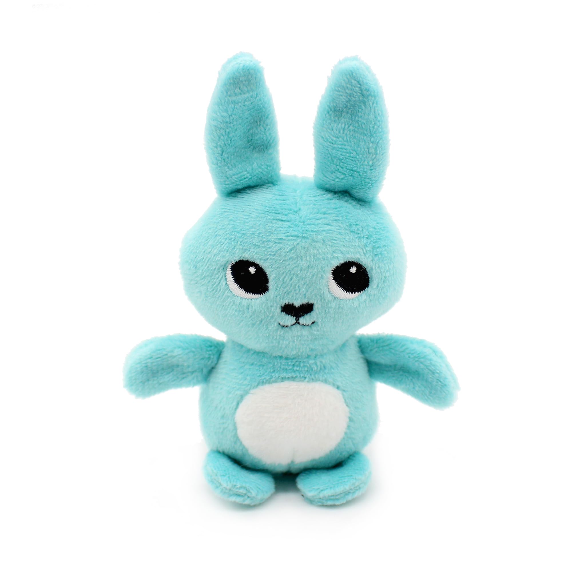 Les Déglingos Les PTIPOTOS by Pluszowa Mama Dziecko - Słodki - Prezent z okazji narodzin dziecka - TOUDOU Królik Mama & Dziecko Aqua Niebieski - 24 cm