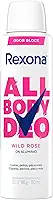 Rexona All Body, Desodorante Corporal Aerossol, Para o Corpo Todo, Wild Rose 150ml