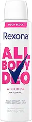 Rexona All Body, Desodorante Corporal Aerossol, Para o Corpo Todo, Wild Rose 150ml