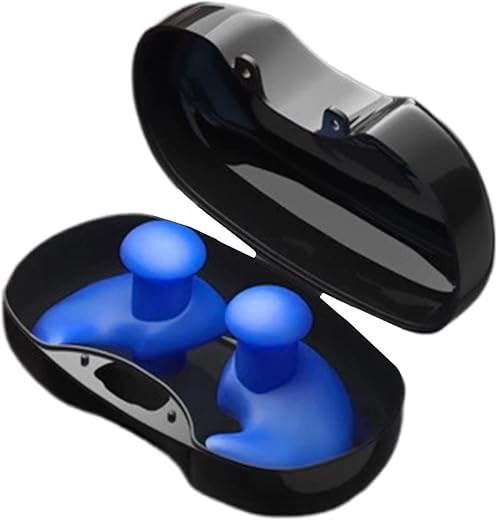 Tapones para los oídos de agua, 1 par de tapones de silicona para los oídos para nadadores, auriculares de surf, accesorios de natación reutilizables, protección de agua para surf, kayak, canoa