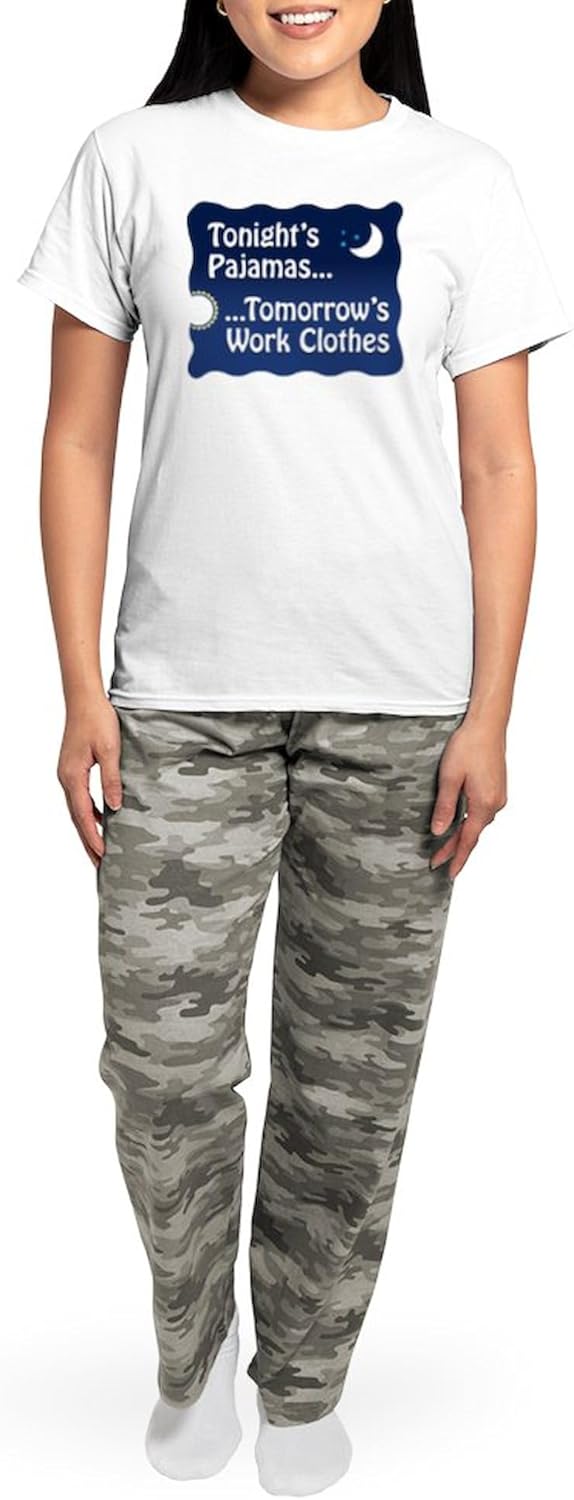 CafePress Tomorrow's Women's Light Pajamas Women's Novelty Cotton Pajama Set, Comfortable PJ Sleepwear