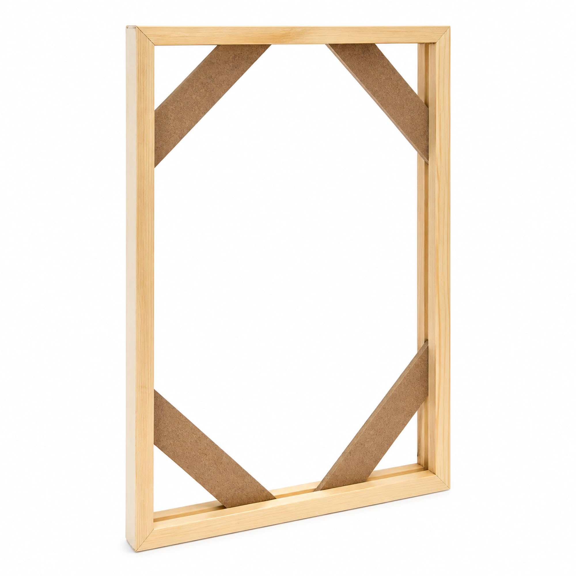 DIY Wooden Picture Frame Kit, Wooden Picture Hanging Kit For Canvas Paintings Posters Prints, Home Wall Decor, Wall Art Display, Artwork Mounting Frame (20 * 30cm)