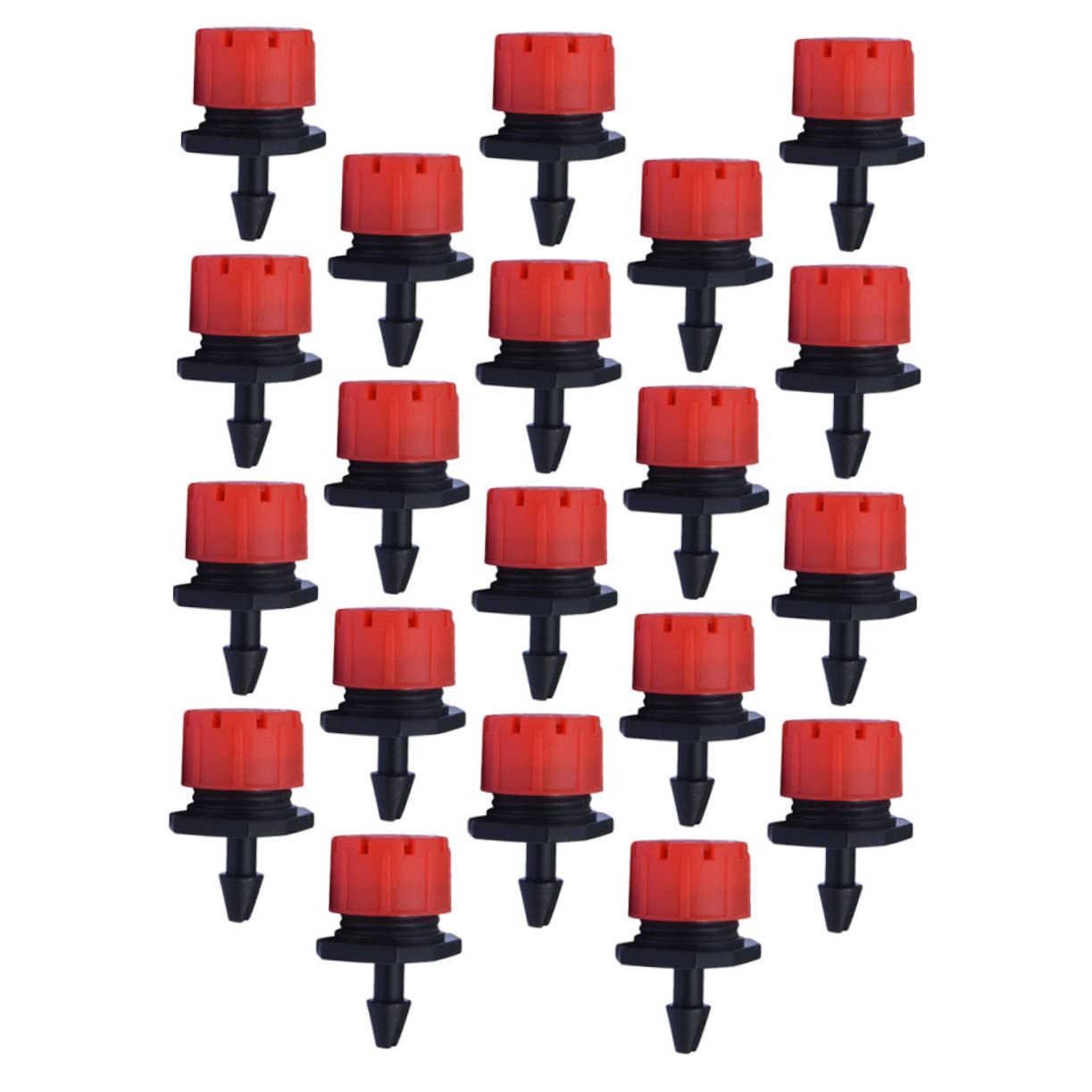 SUPVOX Adjustable Drip Irrigation Dripper Set 100pcs Plastic Nozzles for Lazy Drip Irrigation for Plant Watering Devices