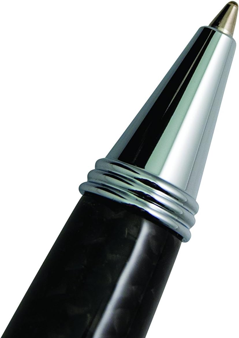 Monteverde Invincia Deluxe Ballpoint Pen - Chrome, Carbon Fiber Design, Premium Writing Instrument