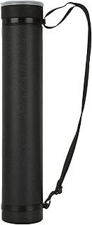 Poster Tube, Small Poster Tube with Adjustable Strap, Art & Poster Storage Transport Tubes, Carry Document Blueprint Drawing and Artwork, Poster Holder Tube Cases Expand from 17.7 to 27.5 Inch