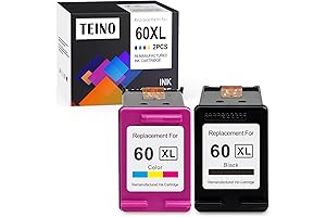 Remanufactured HP 60 XL Ink Cartridges (2-Pack) for HP Photosmart C4780 Printer