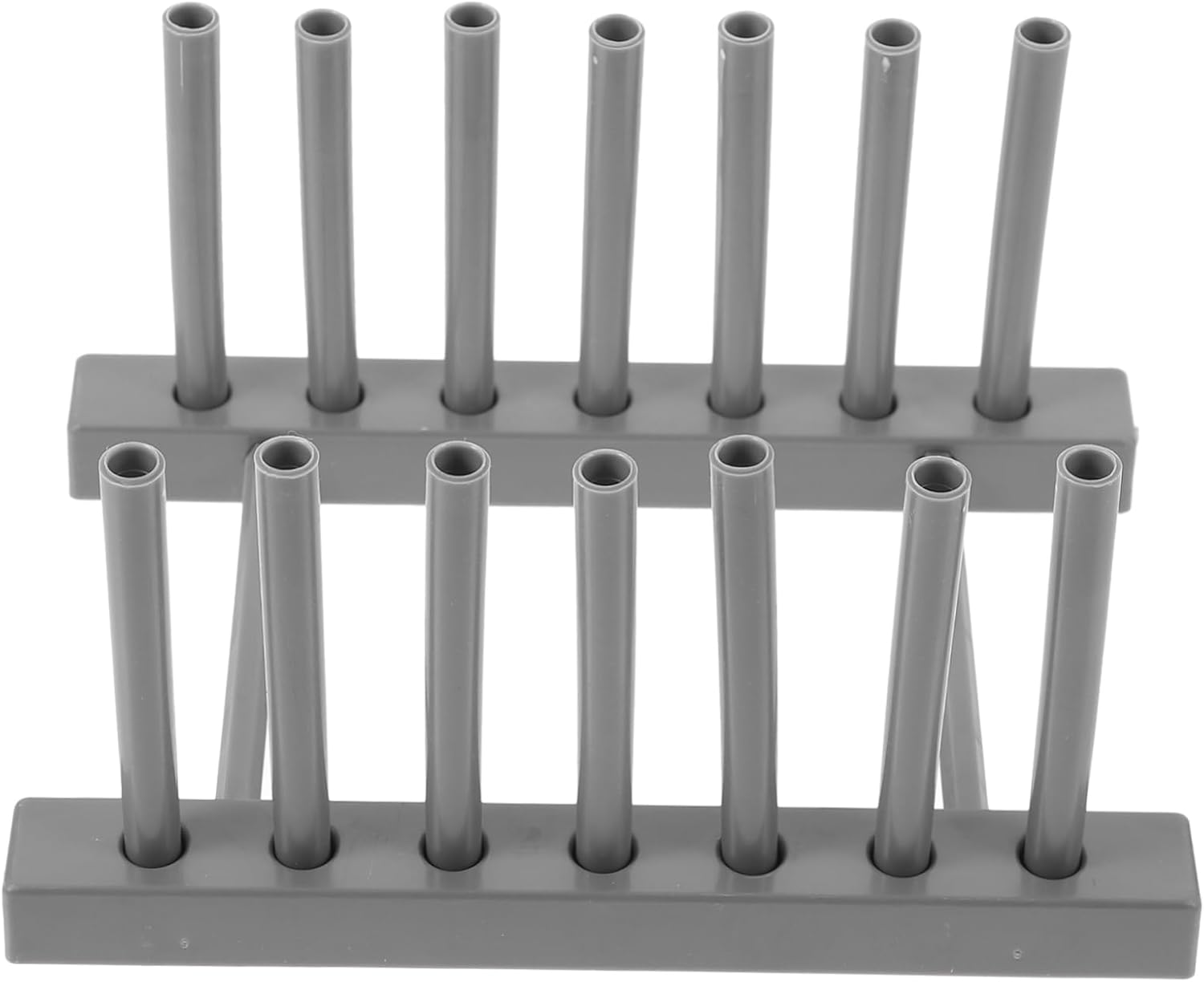 SECFOU Dish Drying Rack for Kitchen Multifunctional Tableware Organizer Easy Installation Grey Plastic Storage for Bowls Plates and Pot Lids Cabinets