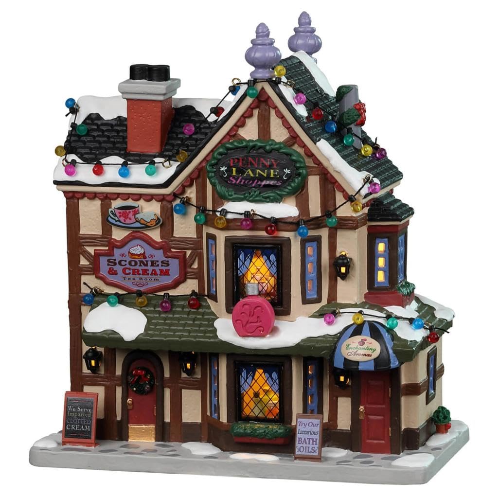 Amazon.co.jp: Lemax Christmas Village Penny Lane Shoppes