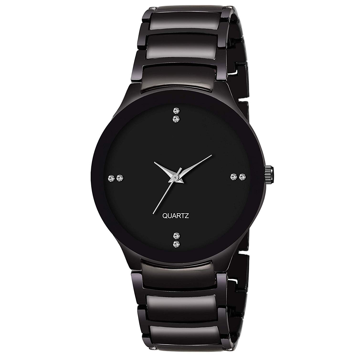 casera Analogue Round Formal Studed Dial with Bracelet Strap Wrist Watch for Boys& Men (Black) (B0C9JK727G) Amazon Price History, Amazon Price Tracker