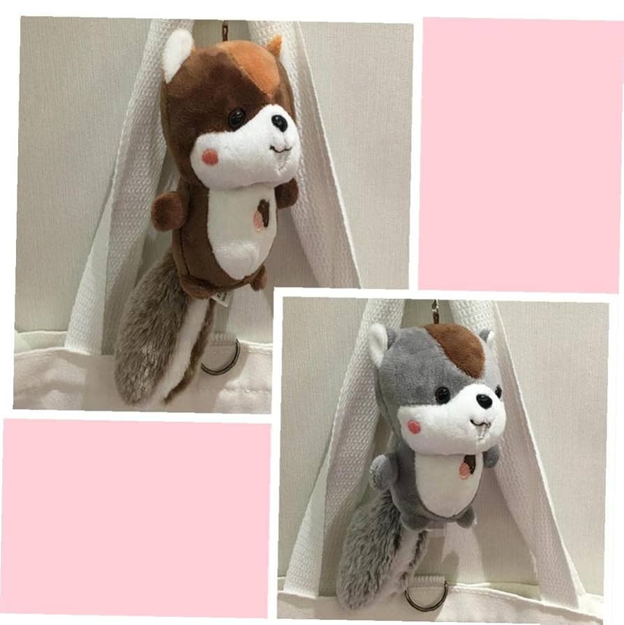 リクエスト商品2点　キーホルダー　ぬいぐるみ Amazon.co.jp: 2ピース リス かわいい おもちゃ ぬいぐるみ