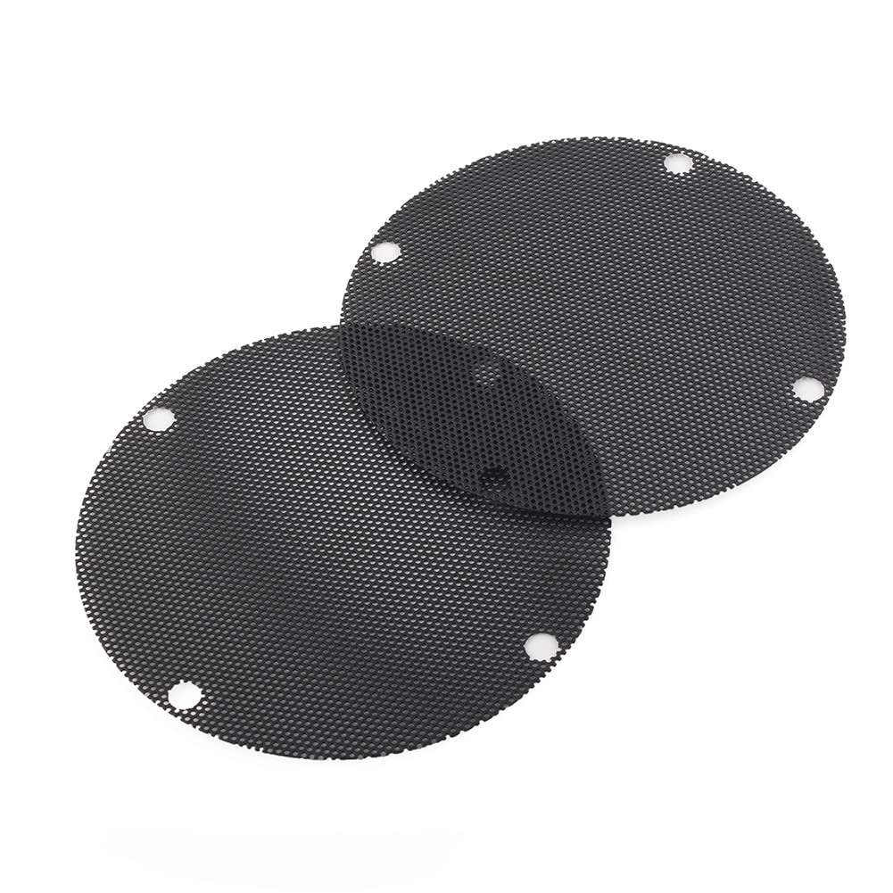 Zhisheng Motorcycle Iron Mesh Speaker Grills, Rear Speaker Grille Cover for Harley Touring FLHTCSE, EFI FLHTCI, FLHTC, EFI FLHTI, FLHT, FLHTCU, Black