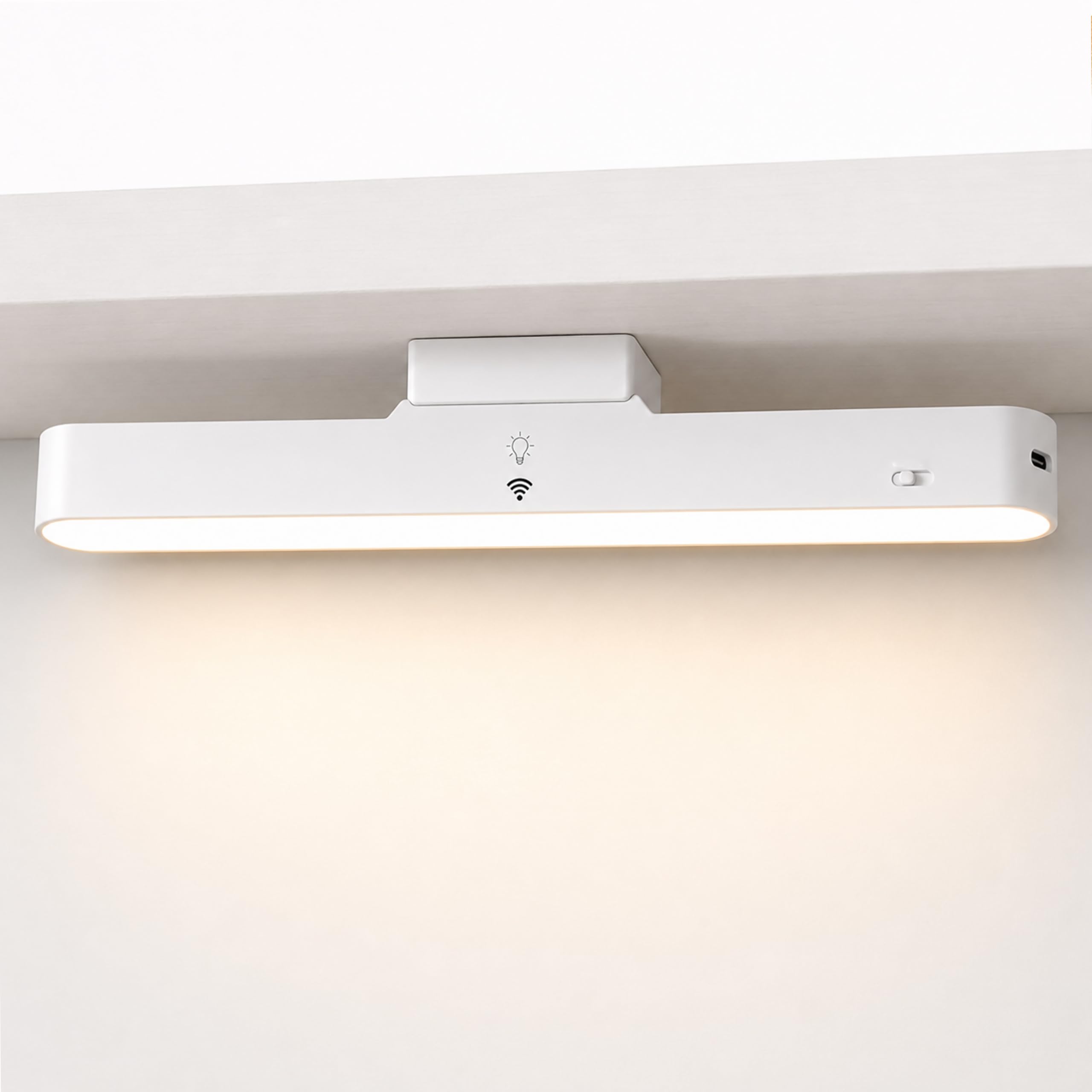 Rechargeable Magnetic LED Desk Under Cabinet Wall Light with Touch Control 3 Color Mode for Study Reading Hostel Bedroom Travel & Daily Use-image-33