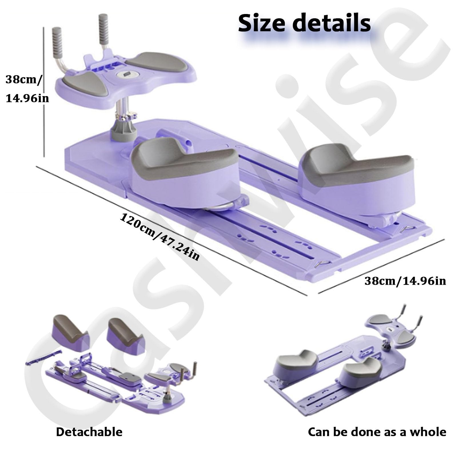 Maszyna do treningu raczkowania, Back Stretcher Pro Spine Trainer, do dekompresji kręgosłupa i łagodzenia bólu dolnej części pleców, urządzenie do ćwiczeń brzucha z obrotem w talii i mięśniami Pink
