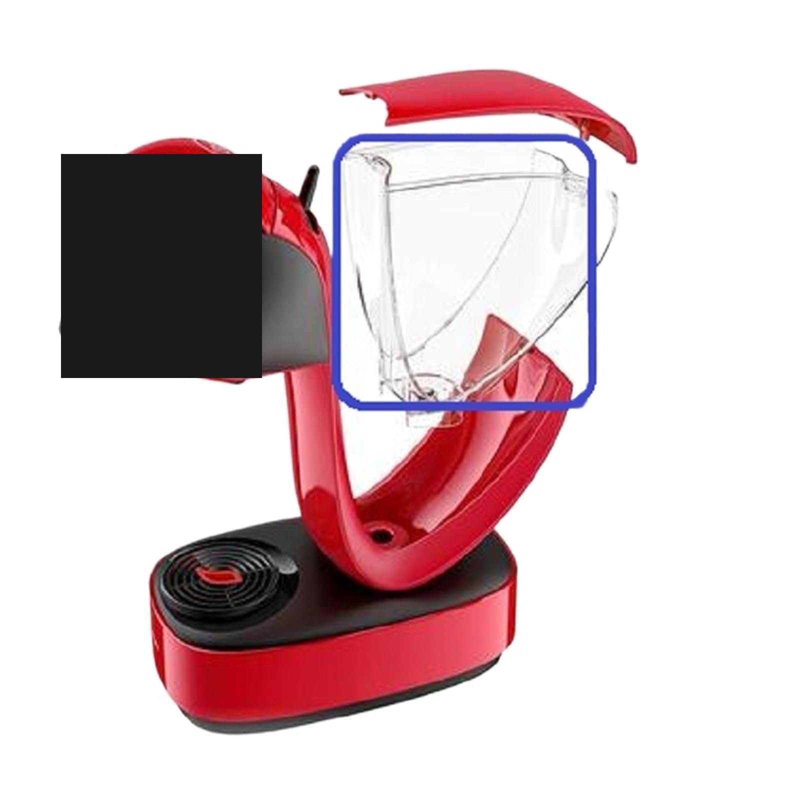 Compatible con tanque de agua y soporte for cápsulas Krups | Repuestos adecuados for equipos de café en cápsulas(Capsule Holder)