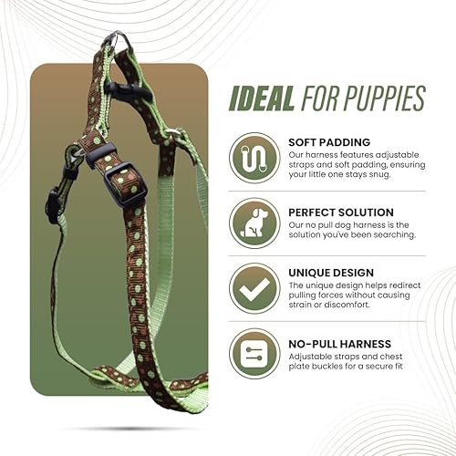 Miniatura 2 de Arnés para perro, arnés sin tirones, arnés para perro, arnés de fácil paseo, arnés para perro para cachorros, arnés para cachorros, color negro, XS