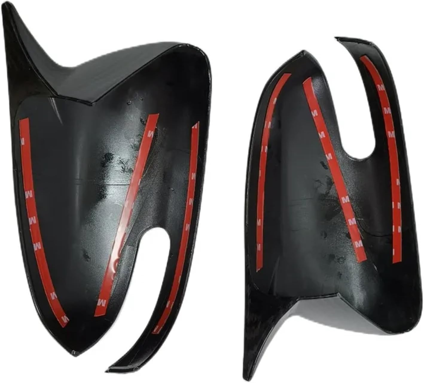 Compatible For KIA K3 Cerato Forte 2009-2012 Carbon Fiber Car Exterior Body Side Door Rearview Mirror Cover Cap Shell Housing Sticker Trim(Carbon)