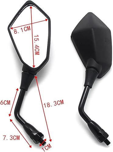 Miniatura 3 de motorcycle rearview mirror For Kawasaki ZRX1100 ZRX400 ZRX1200 KLE650 For V-ersys 6501000 KLV1000 ER650 ER-6N 2006 2007-2011,Motorcycle Side Mirror