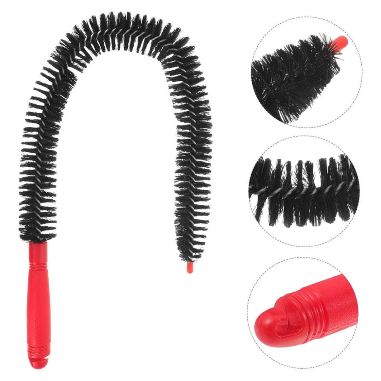 Cabilock 4 Set Spazzola Per La Pulizia Spazzole Spolverini Per La Pulizia Estensibili Pennello Pulizia Spazzola Flessibile Con Manico Più Lungo Pennello Pulitore Flessibile Nylon 2 Pezzi*4