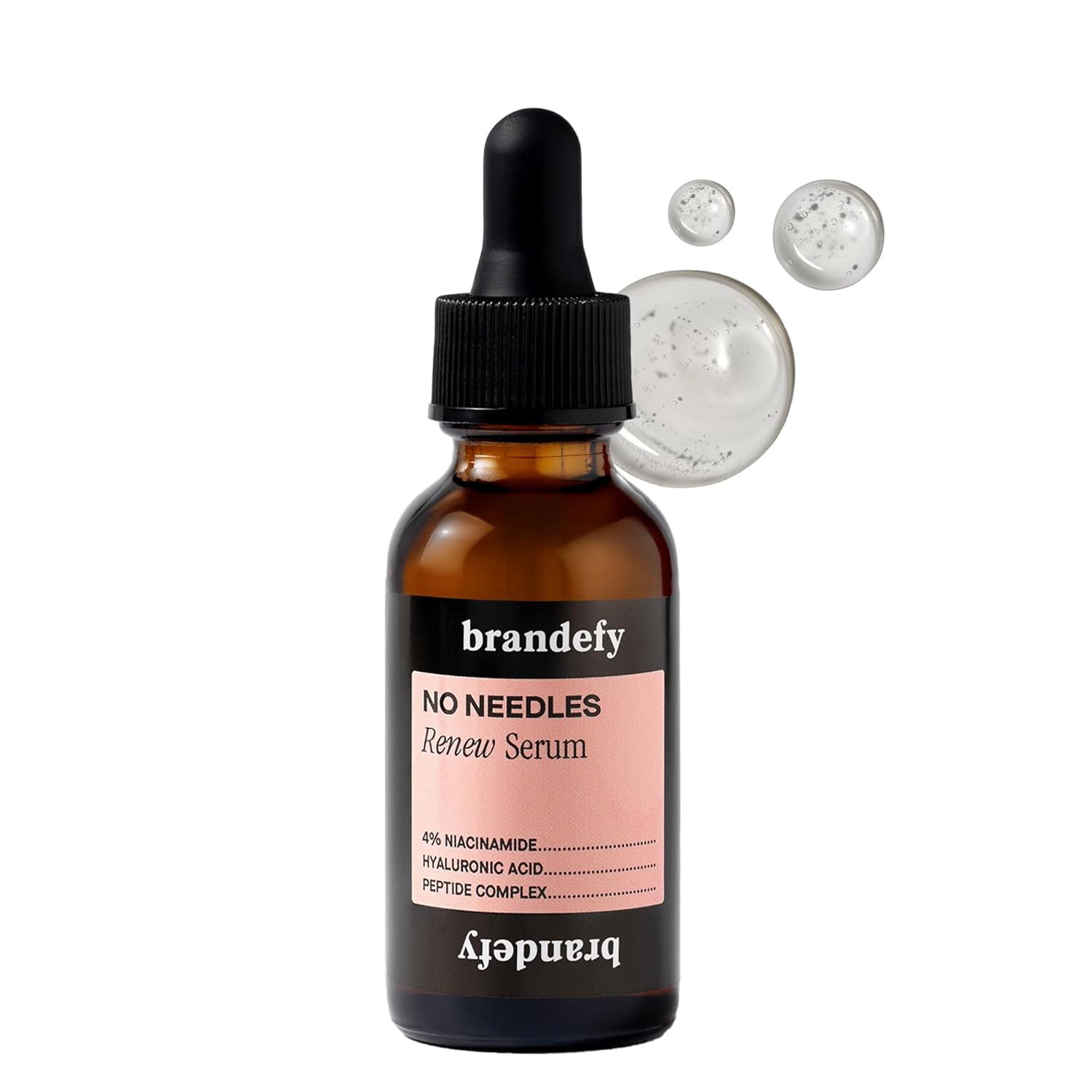 Brandefy No Needles – Niacinamide Serum, Peptides and Hyaluronic Acid. Hydrating & Plumping Serum for Bright, Smooth, Firm & Dewy Skin, 1oz, Made In The US Brandefy No Needles – Niacinamide Serum, Peptides and Hyaluronic Acid. Hydrating & Plumping Serum for Bright, Smooth, Firm & Dewy Skin, 1oz, Made In The US