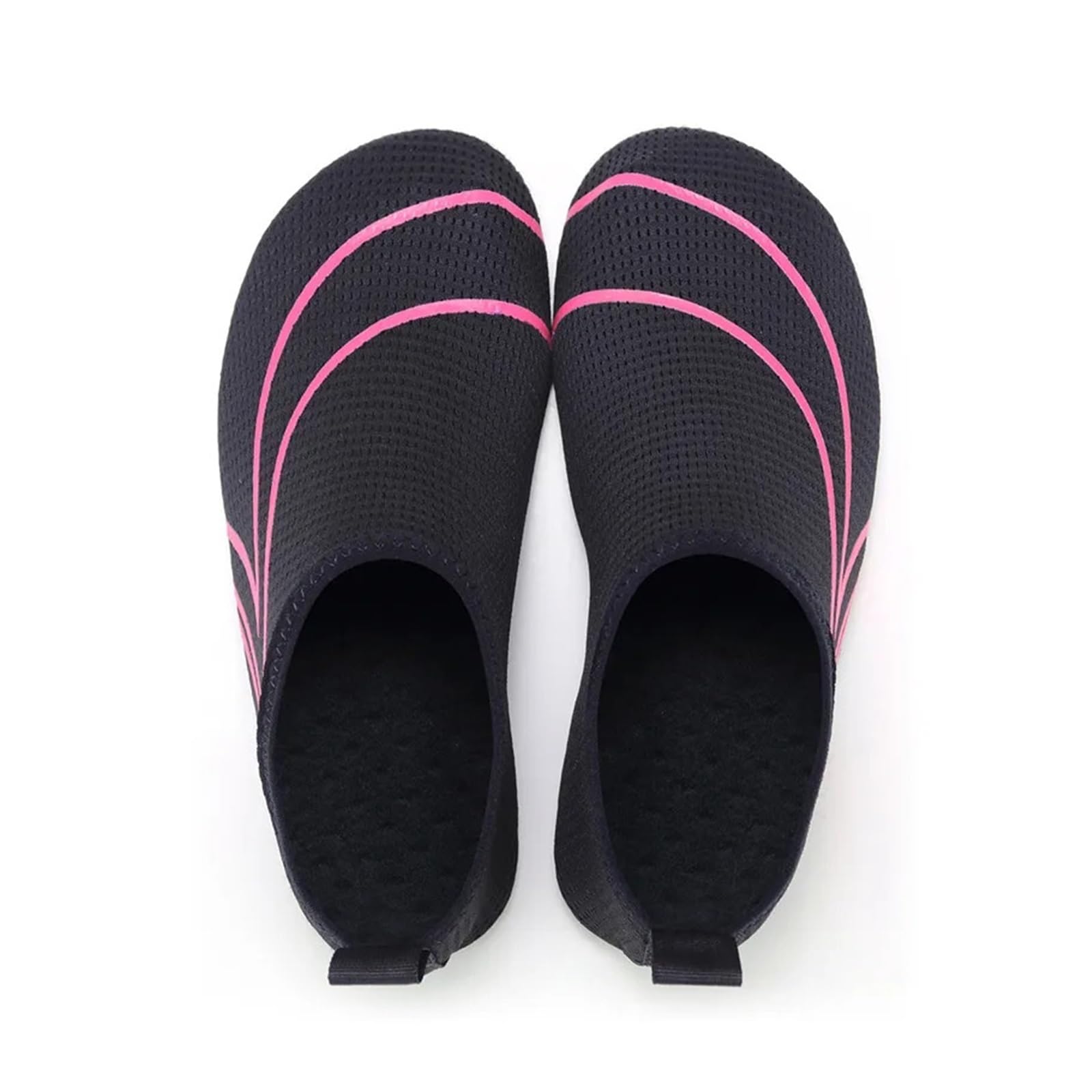 Wasserschuhe Schnell trocknende Herren-Aquaschuhe, leichte Damen-Wasserschuhe, weiche Paar-Strandschuhe, Sommer-Anti-Rutsch-Freizeit-Turnschuhe, flexibel(K18-Black White,48-49)