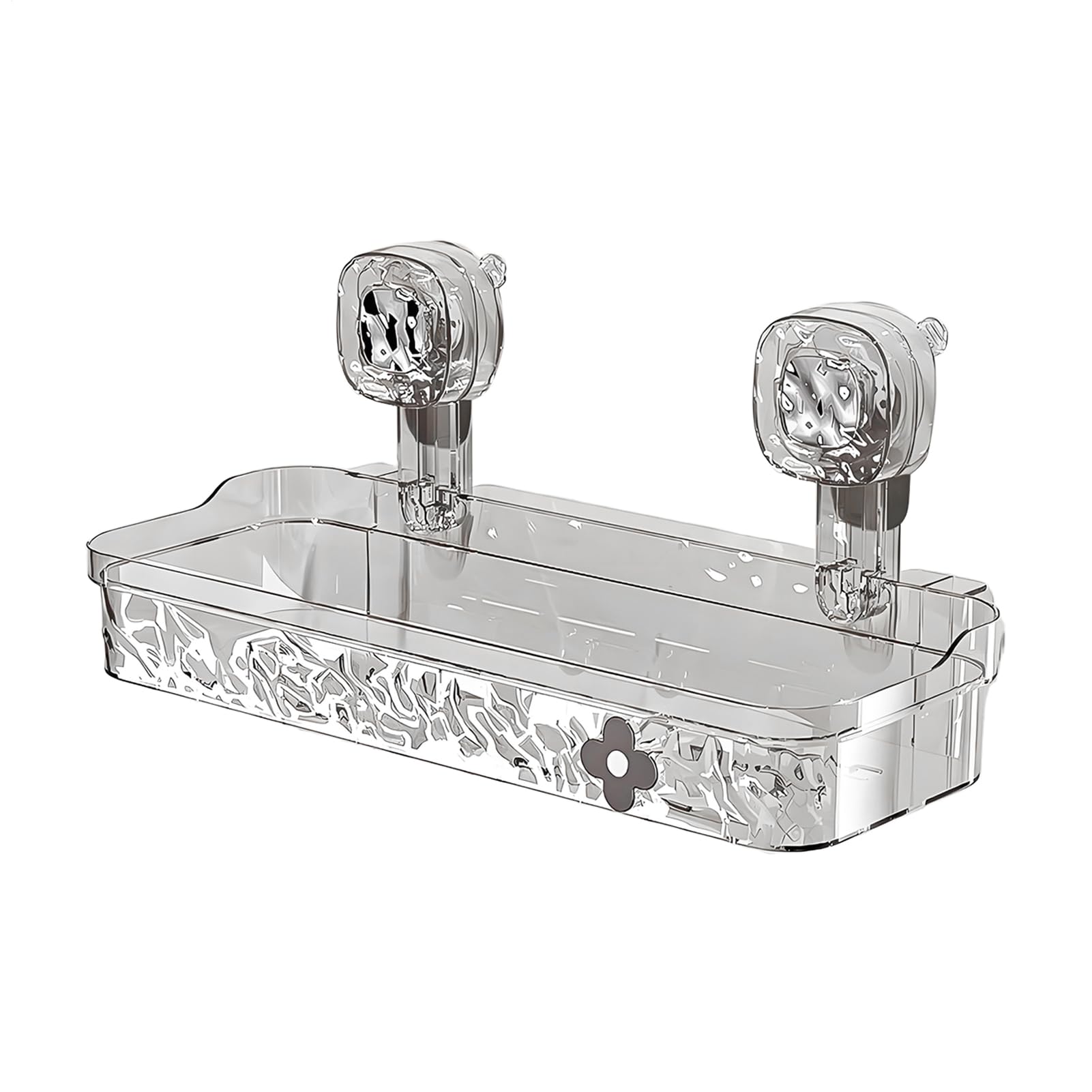 Étagère de douche à ventouse et porte-savon mural pour rangement de salle de bain