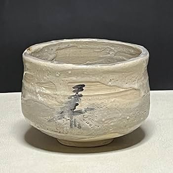 Amazon.co.jp: 四代 加藤作助 志野茶碗 共箱 景正 二十六世 志野焼