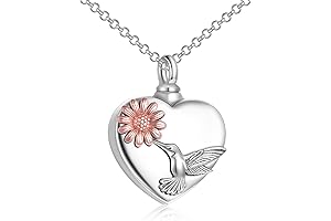 YFN Heart Urn Necklace for Ashes: A Cherished Keepsake for Your Loved One's Memory