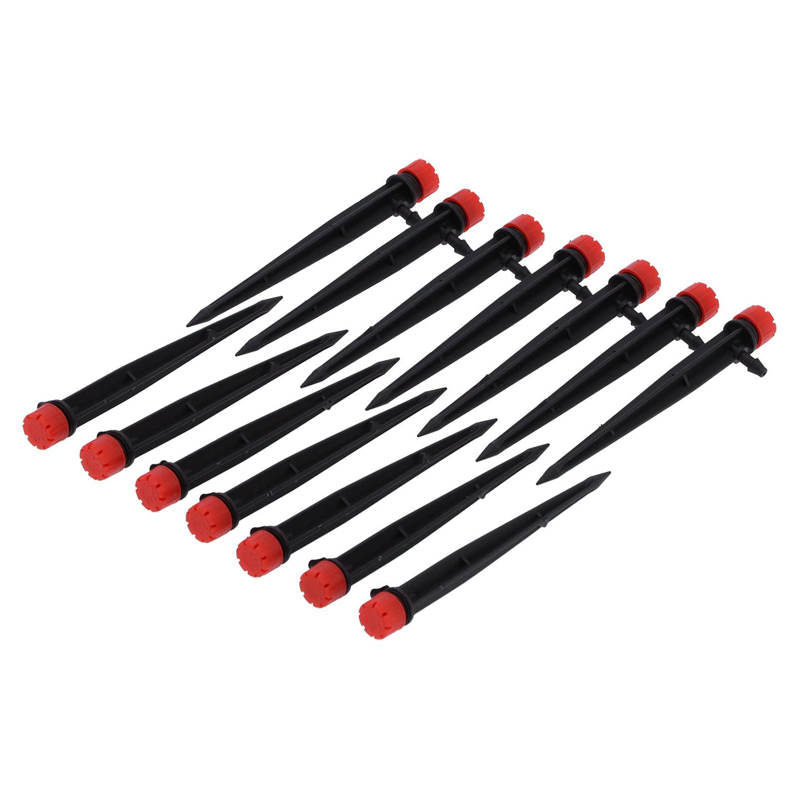 Gotero de Riego Ajustable de 360 ​​grados para Manguera 4/7, de Goteo de Control de Flujo de Agua para Camas de Jardín y Césped, Plástico, 200 Piezas