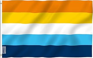 Anley Fly Breeze 3x5 Foot Aroace Pride Flag - Vivid Color and Fade Proof - Canvas Header and Double Stitched - Aromantic Asexual LGBT Flags Polyester with Brass Grommets 3 X 5 Ft