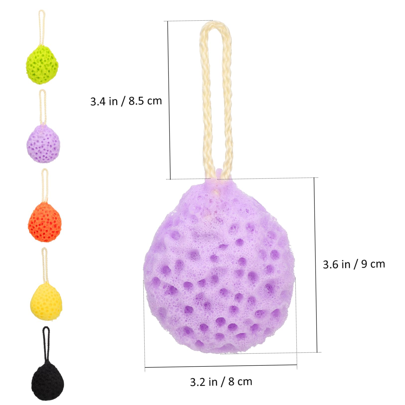 FRCOLOR 25 Piezas bola de baño de esponja depurador de limpieza de la piel esponja de baño de ducha accesorios de de limpieza s para fregar s de