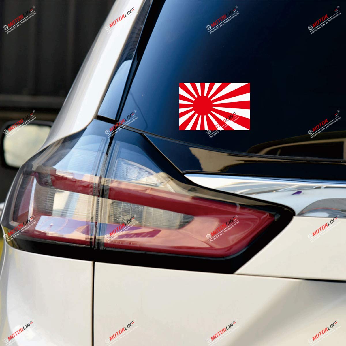 Amazon.com: Japanese Rising Sun Flag Decal Vinyl Sticker JDM
