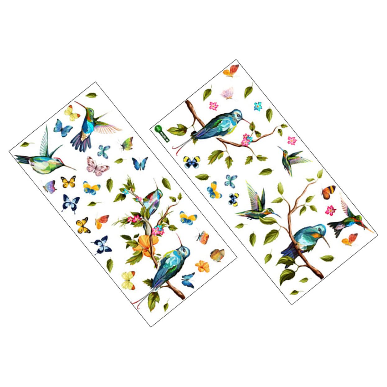 Zerodeko 3sets Adesivi Per Finestre Con Uccelli e Farfalle Decorazioni Primaverili Statiche Vetrofanie Colorate Per La Casa Design Creativo e Naturale Per Fresco e Festoso