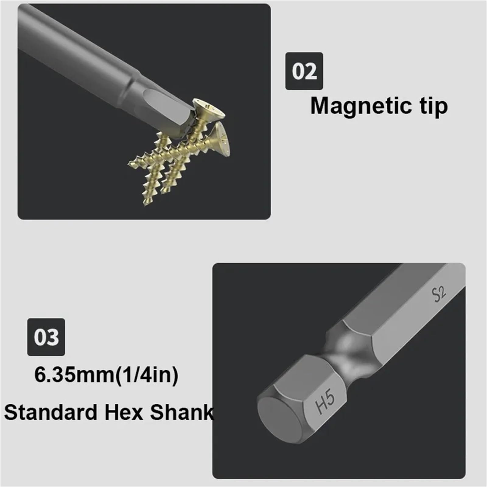 10Pcs 1.5-12mm 1/4 Inch Hex Head Allen Wrench Screwdriver Drill Bit Set Magnetic Tip 100mm S2 Steel Metric Hex Key Screwdriver