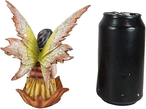 Miniatura 8 de Ebros Gift FAE Garden Fantasy Fall Fairy Sitting On Red Oak Leaf - Figura coleccionable de otoño Once Upon A Time Midsummer Night Dream Romance