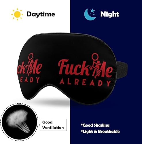 Miniatura 5 de Fuck Me Already - Antifaz para dormir, con vendaje de ojos, suave, con correa ajustable para hombres y mujeres