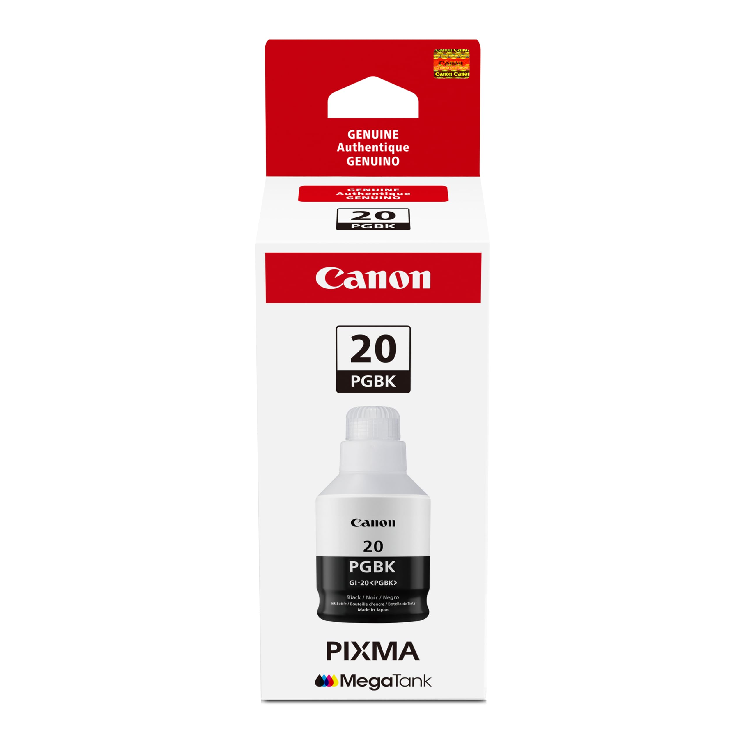 Amazon.com: Canon GI-20 Genuine PGBK Ink Bottle, Compatible to