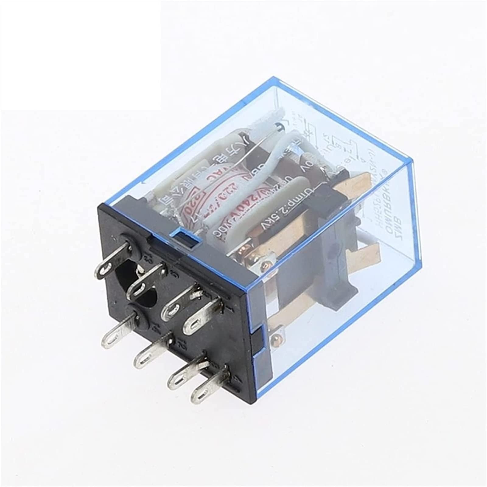Relé 1 Uds MY2P HH52P MY2NJ bobina de relé General DPDT Micro Mini interruptor electromagnético con LED AC 110V 220V 380V DC12V 24V 36V(AC 380V)