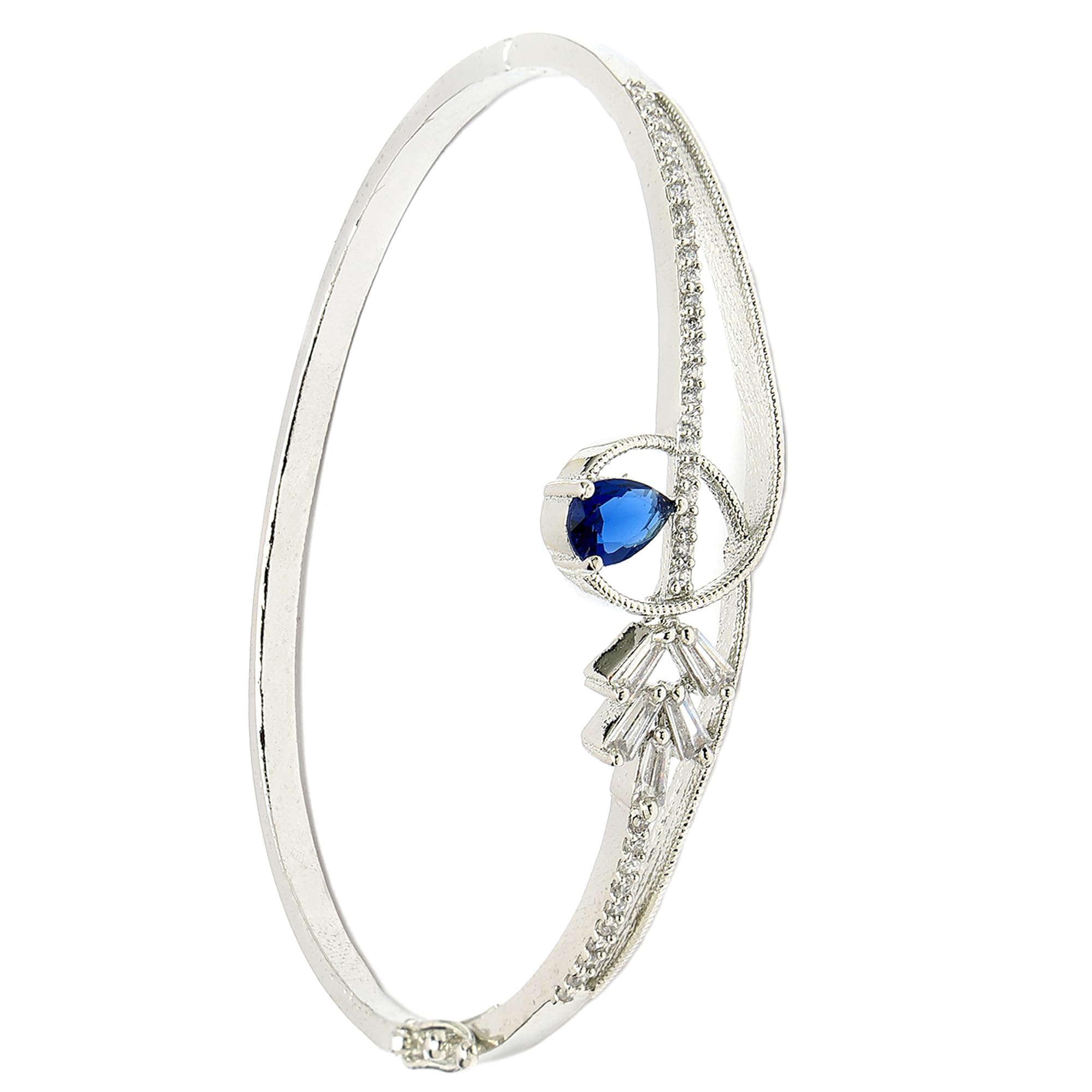 See full amazon price history chart for ZENEME Rhodium Plated Verdant Drops Bracelet Silver Plated Contemporary American Diamond Brass Kada Style Bracelet For Women & Gift For Girls (Verdant Drops Blue Bracelet) ZENEME Rhodium Plated Verdant Drops Bracelet Silver Plated Contemporary American Diamond Brass Kada Style Bracelet For Women & Gift For Girls (Verdant Drops Blue Bracelet) (B0D8J719Z9) Amazon Price History, Amazon Price Tracker